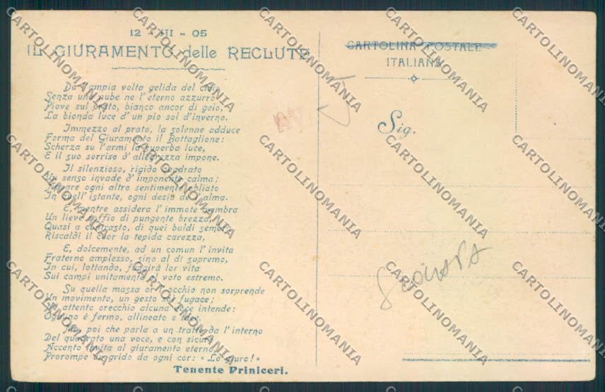 Udine Palmanova SCOLLATA cartolina MV9596 – retro