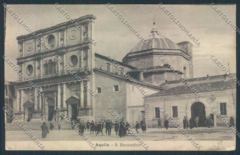 L'Aquila città ABRASA cartolina MV9610 – fronte