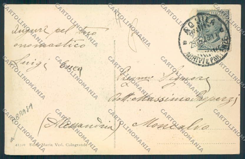 L'Aquila città ABRASA cartolina MV9610 – retro