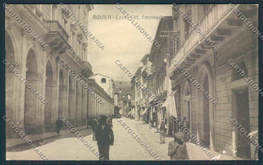 L'Aquila città ABRASA cartolina MV9625 – fronte