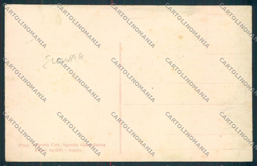 L'Aquila città SCOLLATA cartolina MV9657 – retro