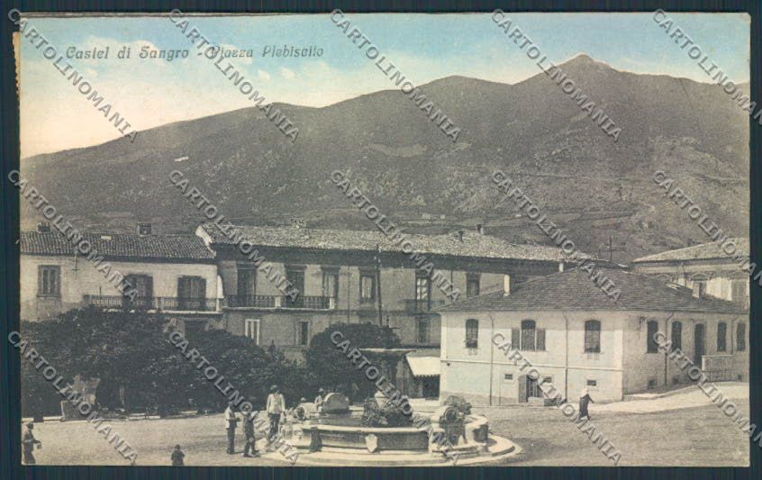 L'Aquila Castel di Sangro PIEGA cartolina MV9667 – fronte