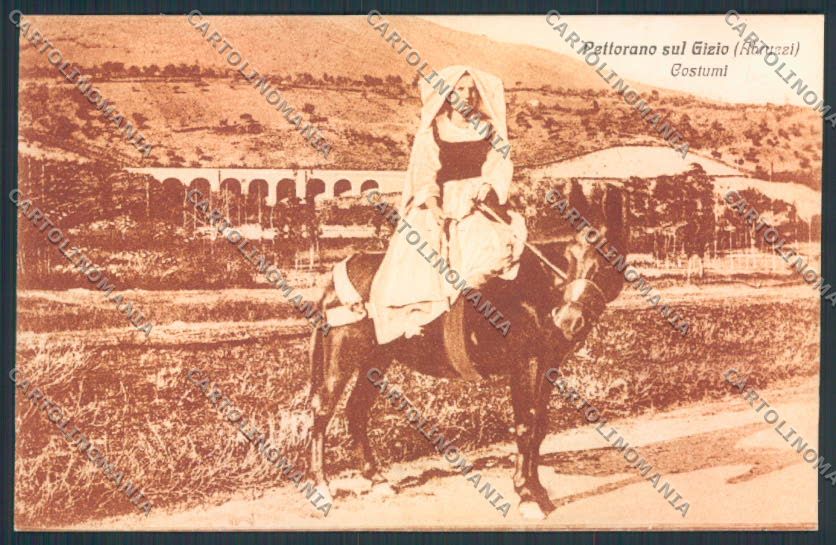 L'Aquila Pettorano sul Gizio Costumi cartolina MV9671 – fronte