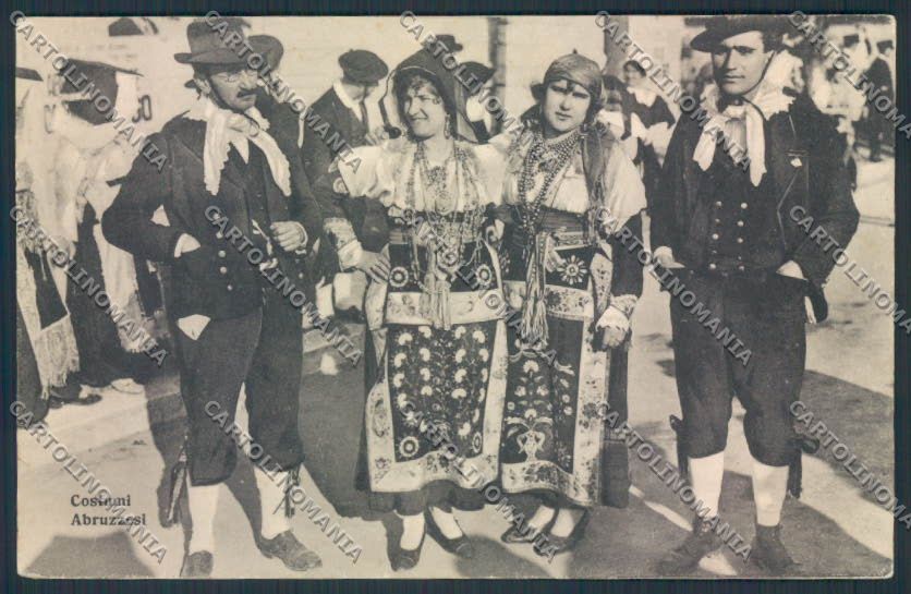 L'Aquila Costumi cartolina MV9675 – fronte