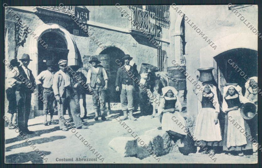 L'Aquila Pettorano sul Gizio Costumi cartolina MV9703 – fronte