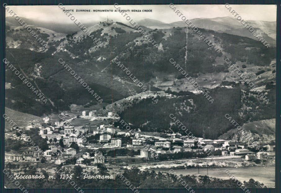 L'Aquila Roccaraso PIEGA foto FG cartolina MV9713 – fronte