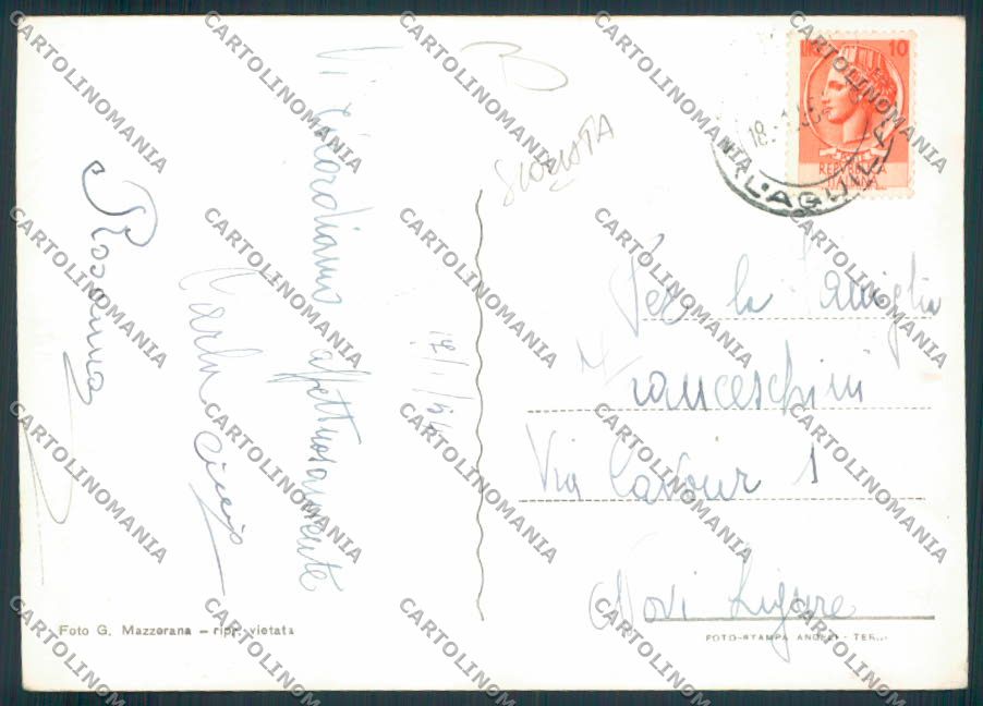 L'Aquila Roccaraso SCOLLATA foto FG cartolina MV9714 – retro