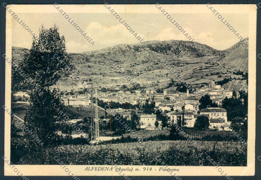 L'Aquila Alfedena PIEGHINE FG cartolina MV9715 – fronte