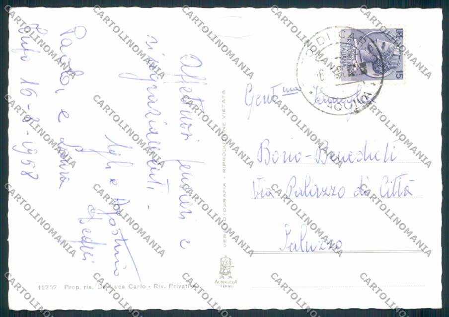 L'Aquila Tufo di Carsoli foto FG cartolina MV9723 – retro