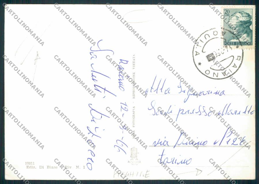 L'Aquila Raiano PIEGHINE foto FG cartolina MV9726 – retro