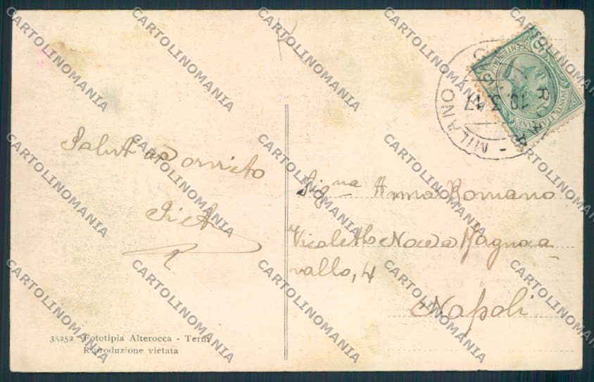 L'Aquila Avezzano Stazione terremoto auto cartolina MV9767 – retro