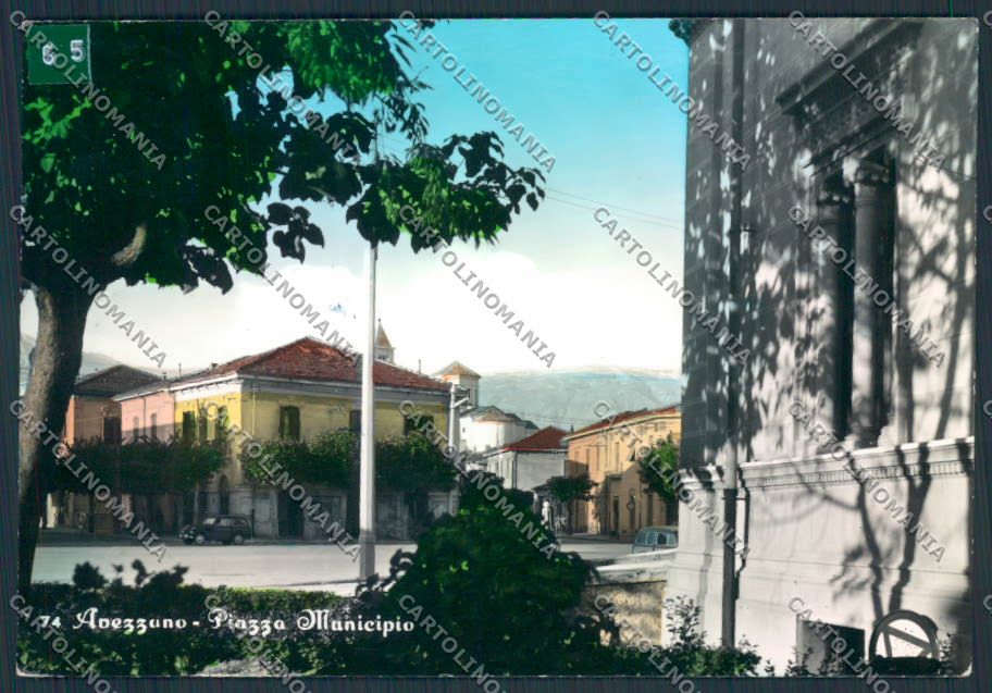 L'Aquila Avezzano ADESIVO foto FG cartolina MV9776 – fronte