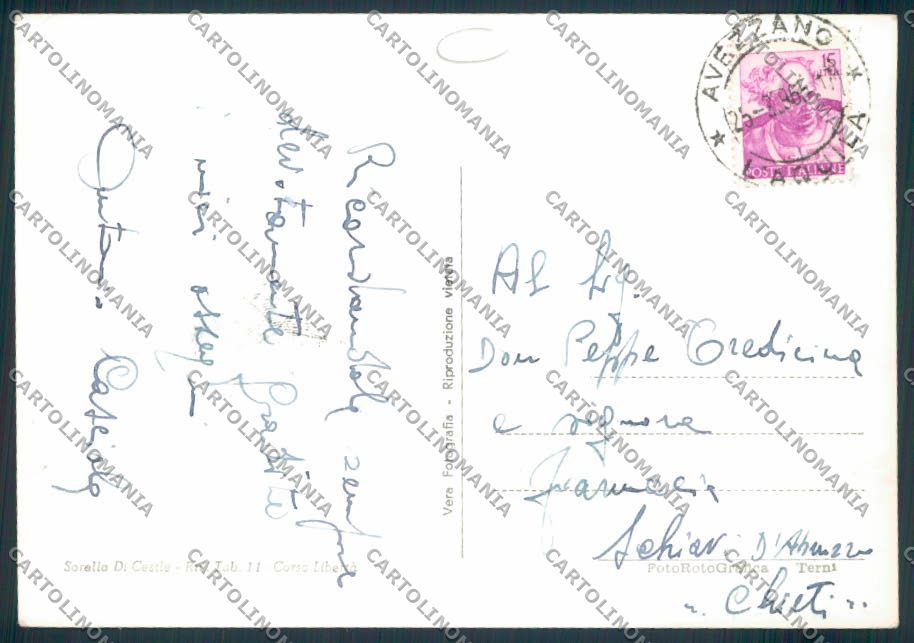 L'Aquila Avezzano ADESIVO foto FG cartolina MV9776 – retro