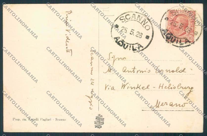 L'Aquila Scanno Costumi cartolina MV9779 – retro