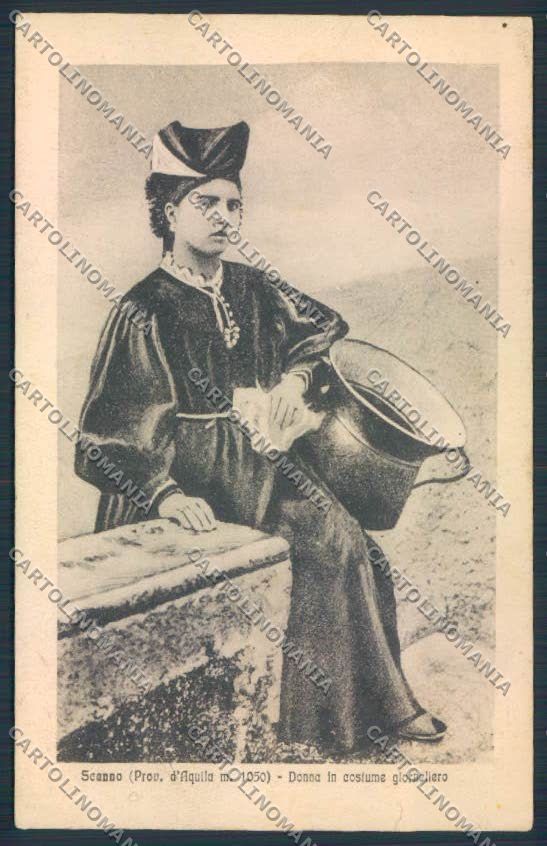 L'Aquila Scanno Costumi STRAPPINO cartolina MV9780 – fronte