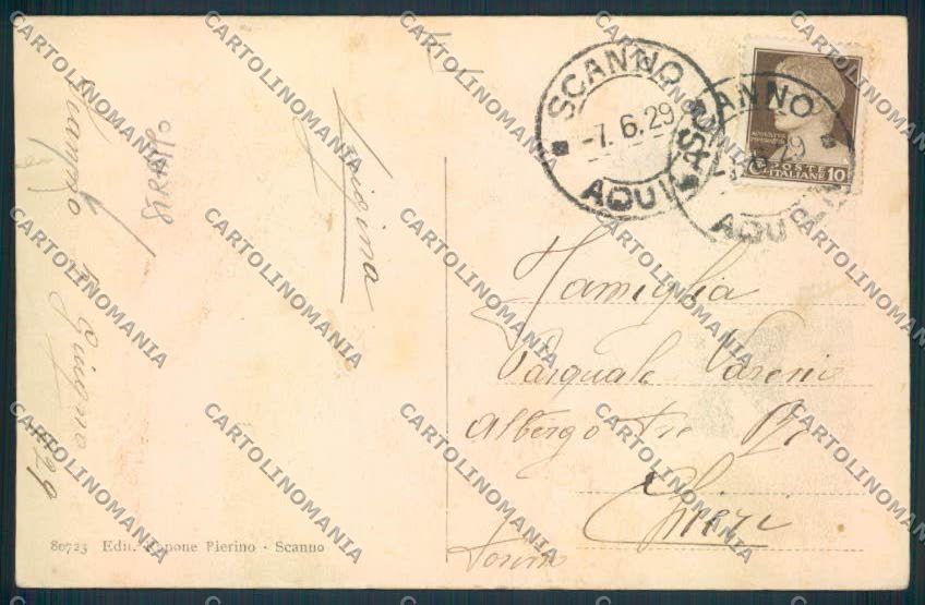 L'Aquila Scanno Costumi STRAPPINO cartolina MV9780 – retro