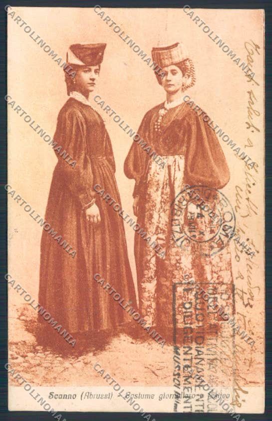 L'Aquila Scanno Costumi cartolina MV9782 – fronte