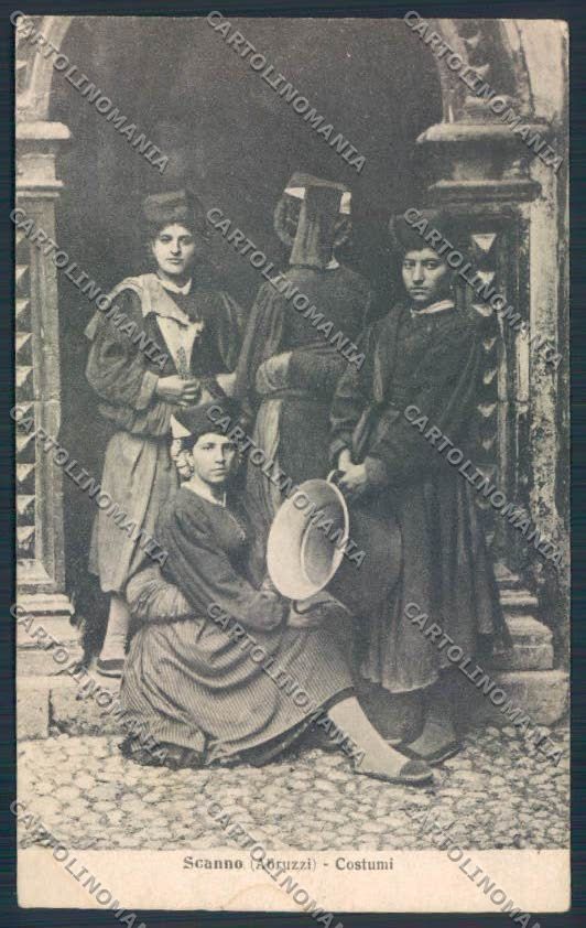 L'Aquila Scanno Costumi cartolina MV9783 – fronte
