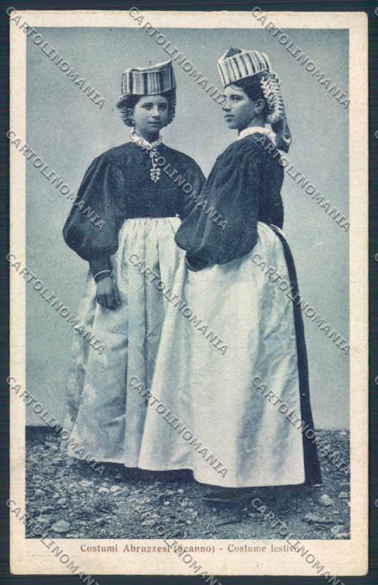 L'Aquila Scanno Costumi cartolina MV9784 – fronte