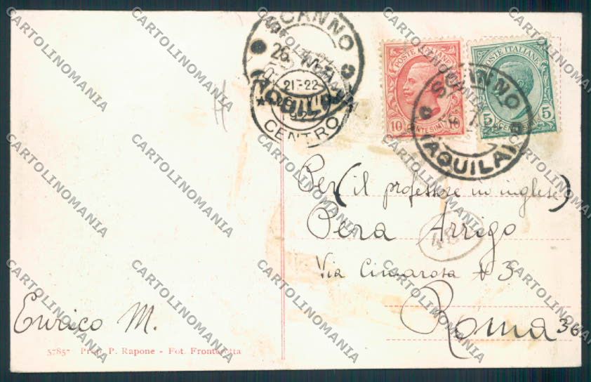 L'Aquila Scanno cartolina MV9788 – retro