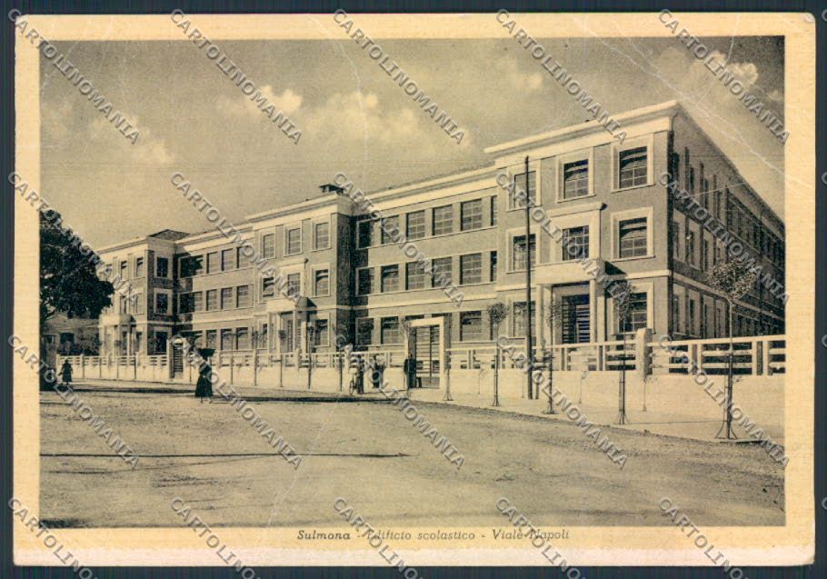 L'Aquila Sulmona PIEGHE FG cartolina MV9814 – fronte