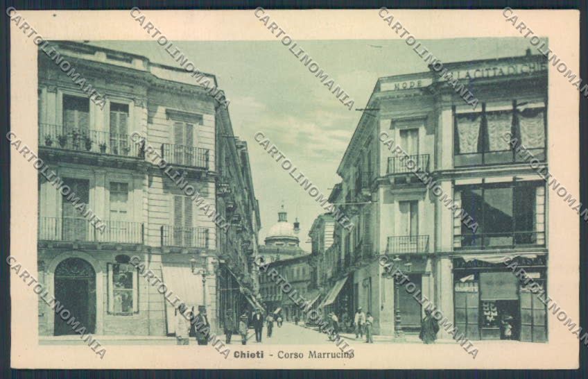 Chieti città PIEGA cartolina MV9840 – fronte