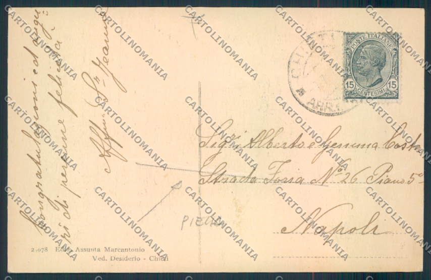 Chieti città PIEGA cartolina MV9840 – retro
