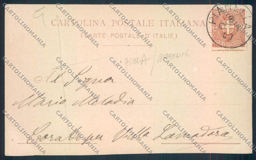 Chieti città PIEGA MACCHIA cartolina MV9843 – retro