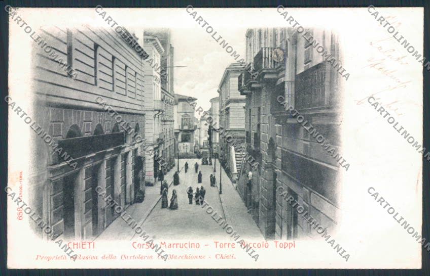 Chieti città PIEGHINA cartolina MV9847 – fronte
