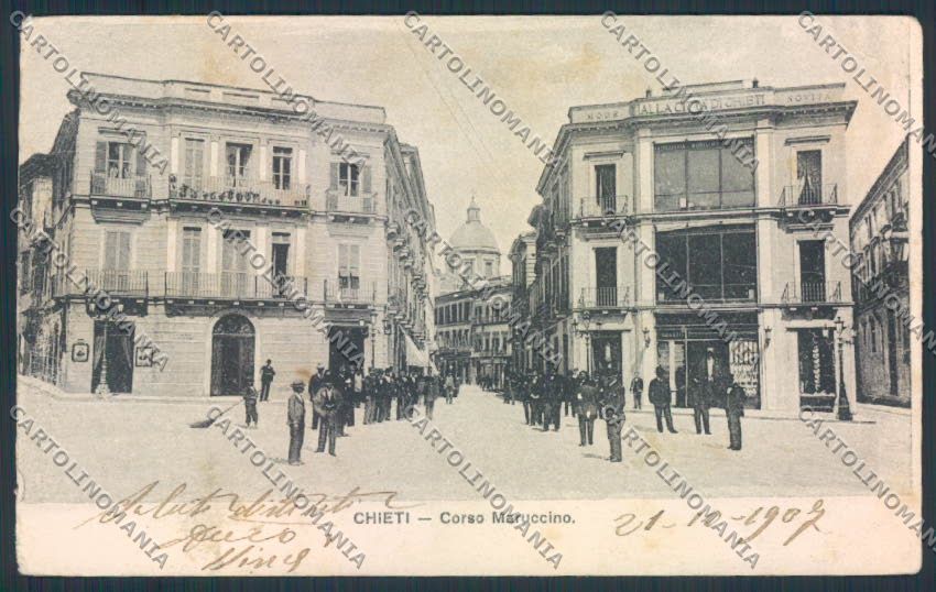 Chieti città PIEGHINE cartolina MV9862 – fronte