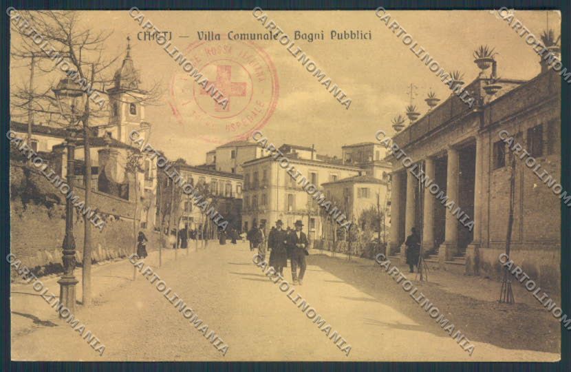 Chieti città PIEGA cartolina MV9864 – fronte