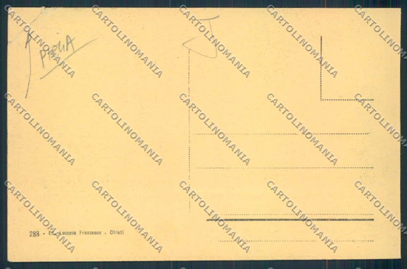 Chieti città PIEGA cartolina MV9864 – retro