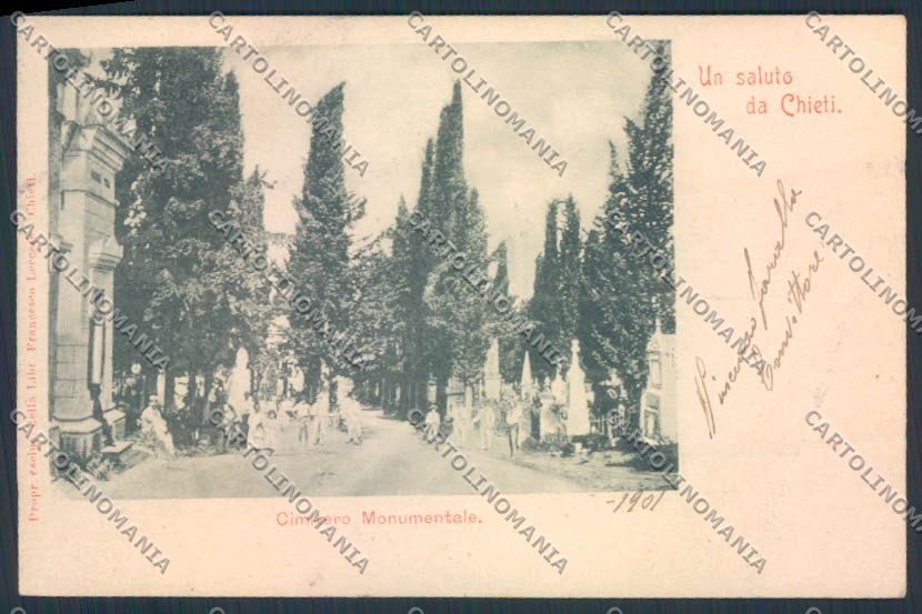 Chieti città PIEGA cartolina MV9869 – fronte
