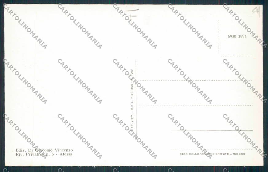 Chieti Atessa cartolina MV9889 – retro