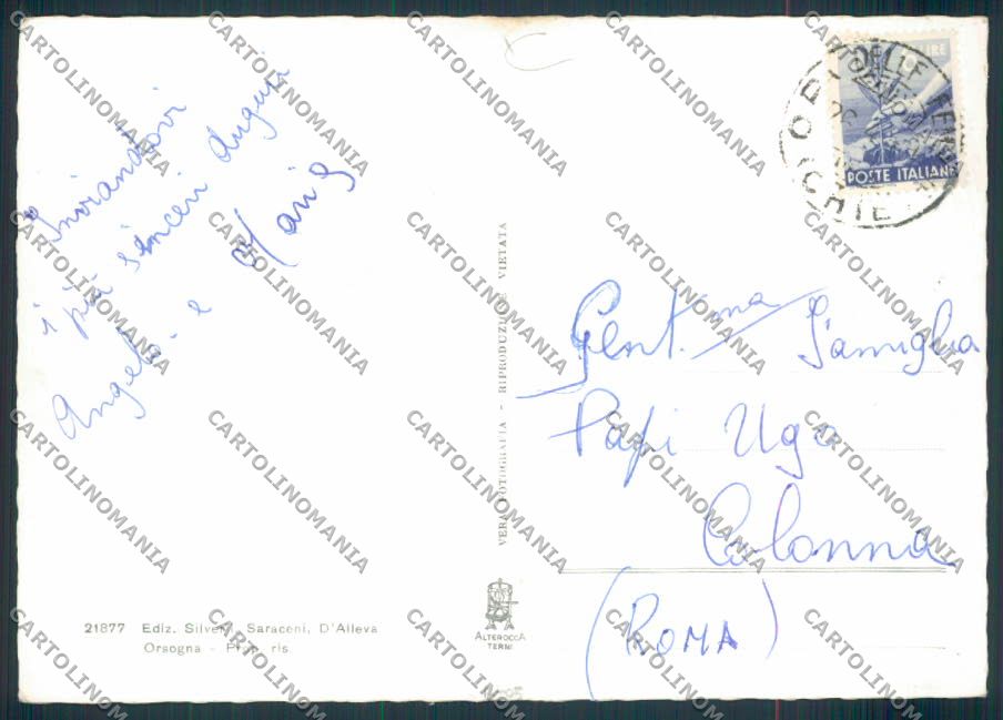 Chieti Orsogna foto FG cartolina MV9905 – retro