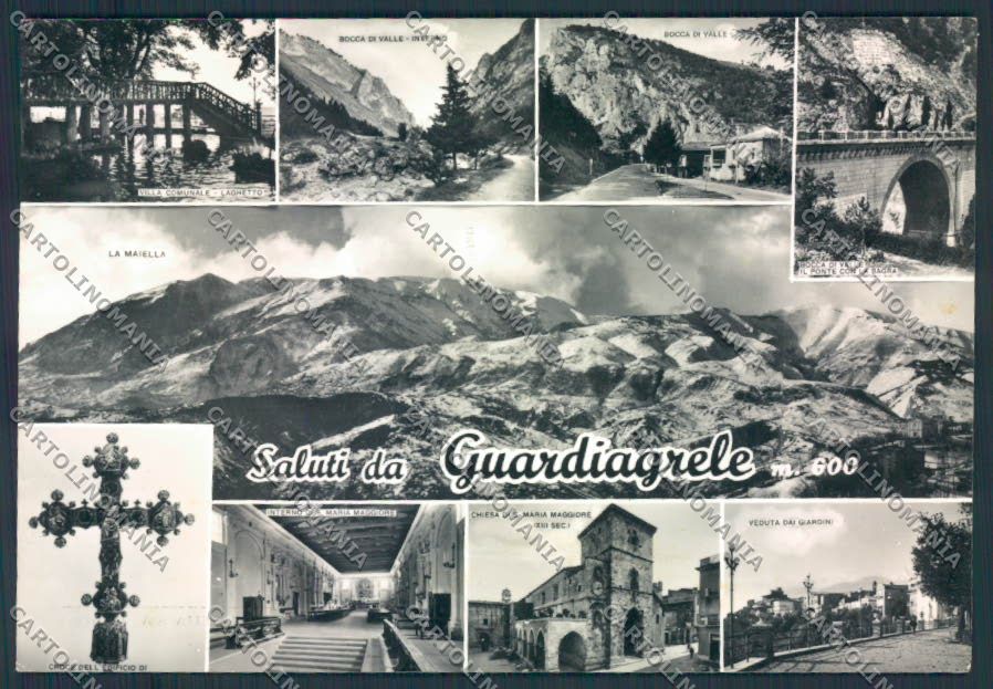 Chieti Guardiagrele Saluti da foto FG cartolina MV9912 – fronte