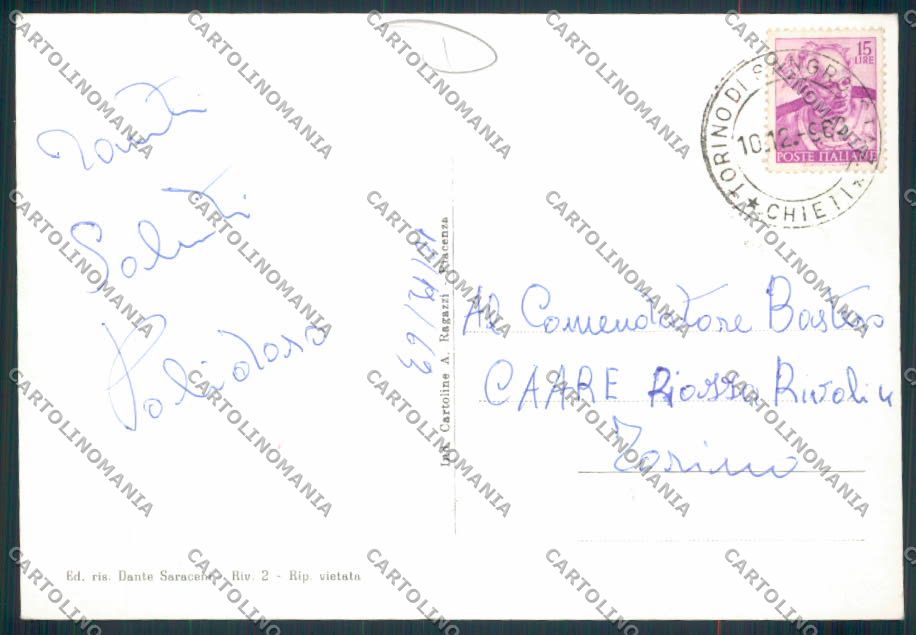 Chieti Torino del Sangro foto FG cartolina MV9921 – retro