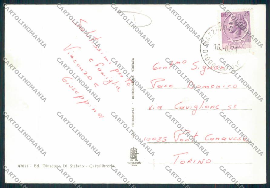 Chieti Atessa foto FG cartolina MV9923 – retro