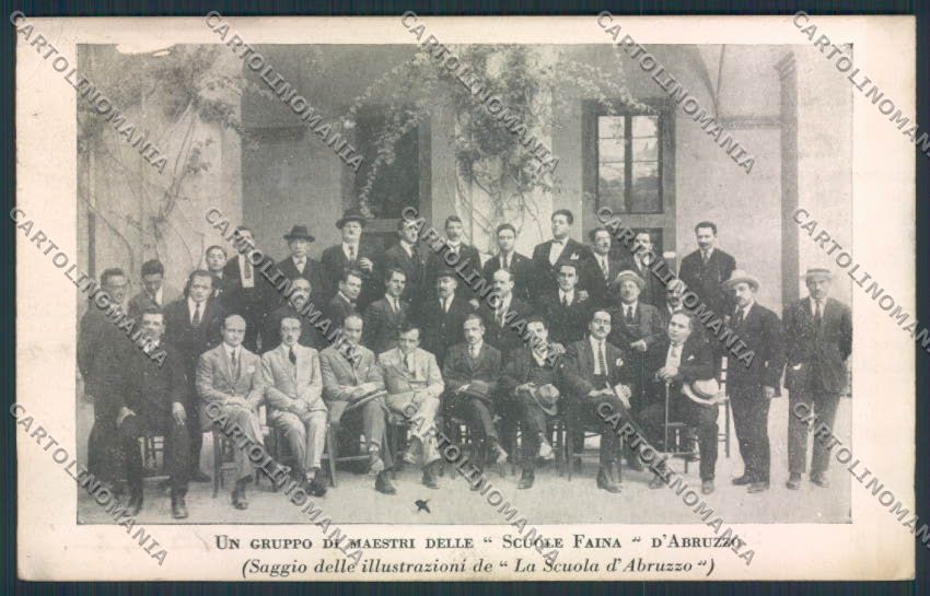 Pescara Scuole Faina cartolina MV9968 – fronte