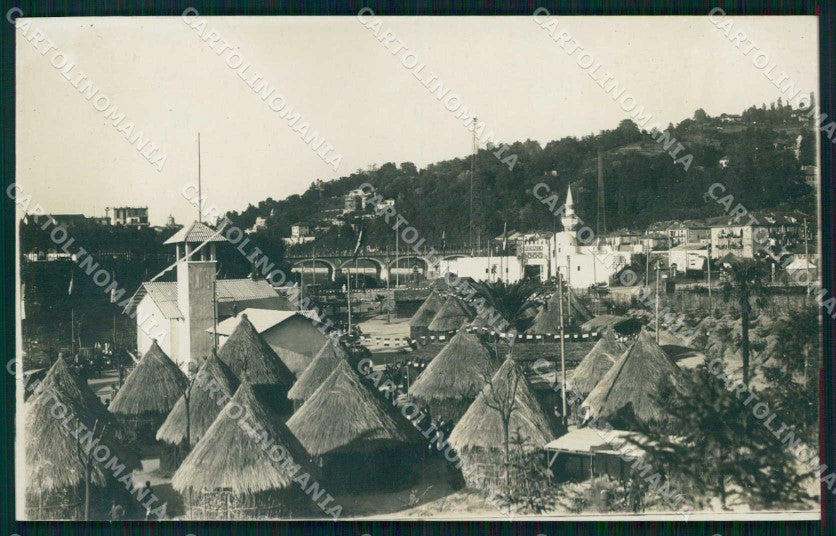 Torino Città Esposizione Villaggio Somalia Capanne Foto cartolina MX0009 – fronte