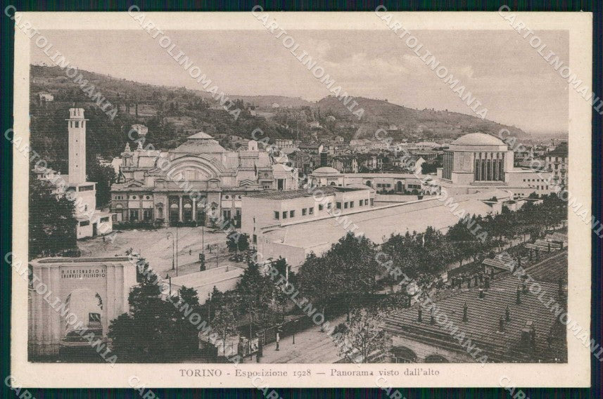 Torino Città Esposizione Veduta dall'Alto PIEGHINA cartolina MX0044 – fronte