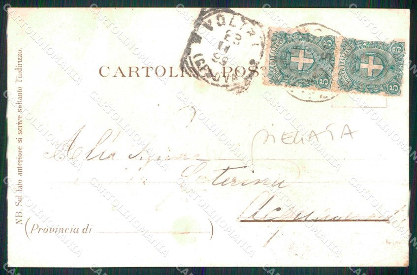 Torino Città Ricordo di Palazzo Reale PIEGATA Kunzli 80 cartolina MX0083 – retro