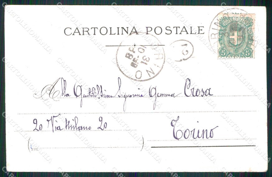 Torino Città Ricordo di Stazione Porta Nuova cartolina MX0086 – retro