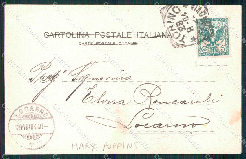 Torino Città Saluto da Veduta Generale Mary Poppins cartolina MX0099 – retro