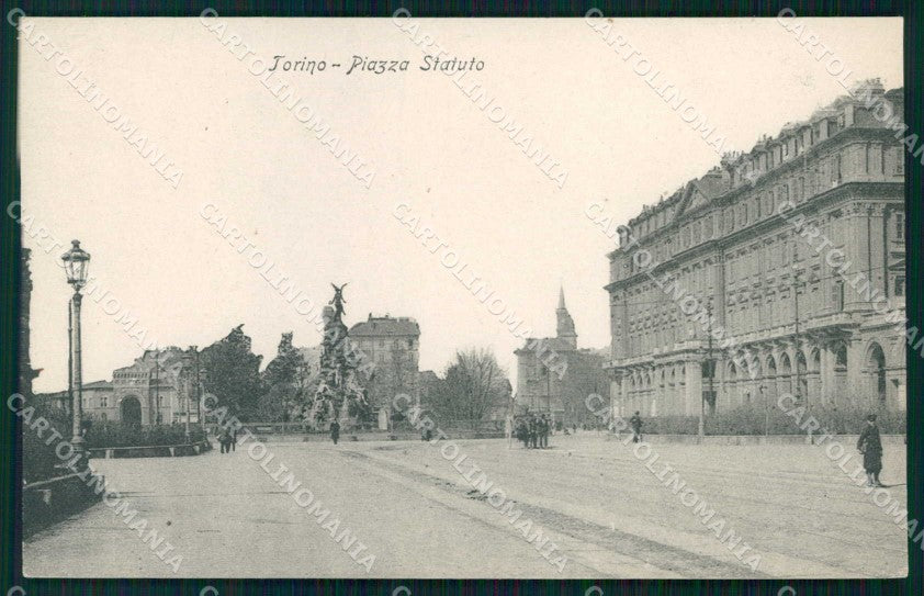 Torino Città Piazza Statuto Monumento Frejus cartolina MX0118 – fronte