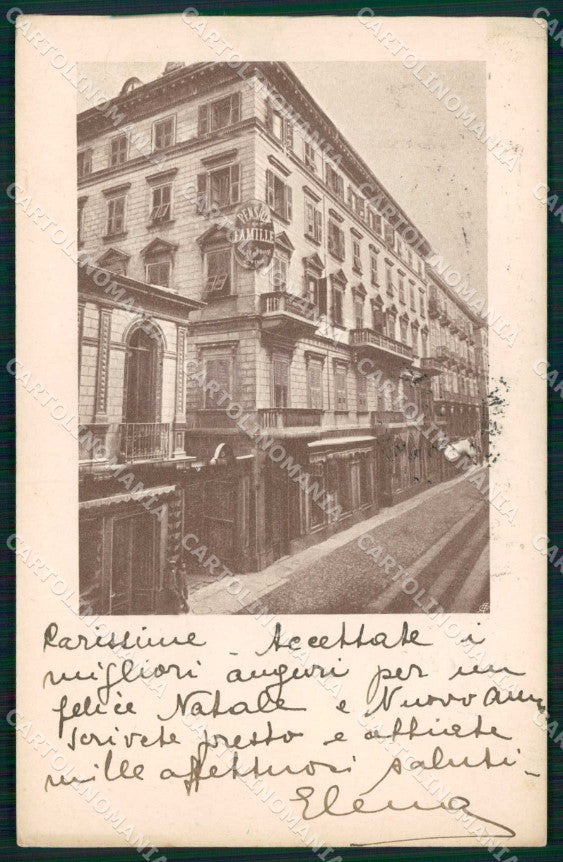 Torino Città Pension de Famille via Ospedale cartolina MX0121 – fronte