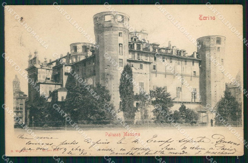 Torino Città Palazzo Madama Modiano 238 SCOLLATA cartolina MX0146 – fronte