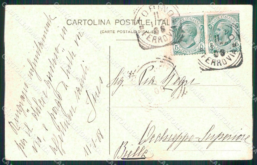 Torino Città Saluto da Palazzo Madama cartolina MX0153 – retro