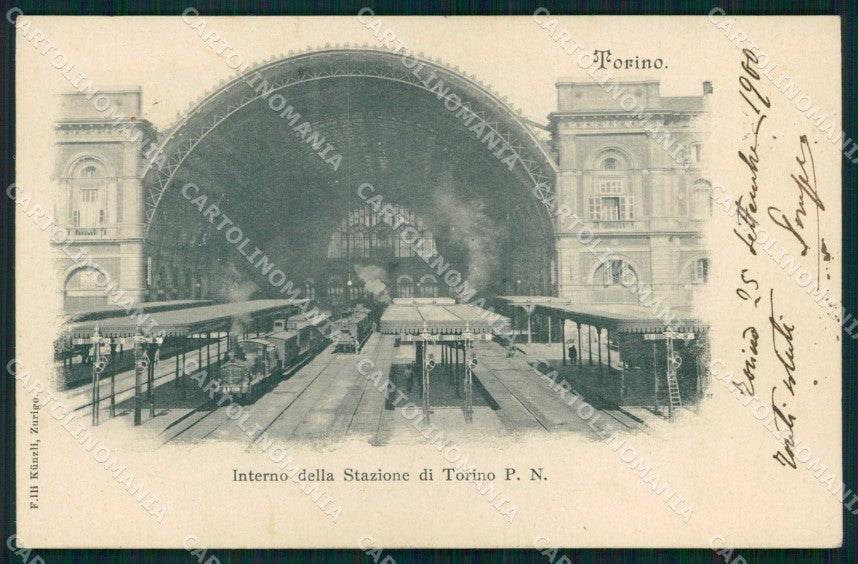 Torino Città Interno Stazione Porta Nuova Treno Kunzli cartolina MX0156 – fronte