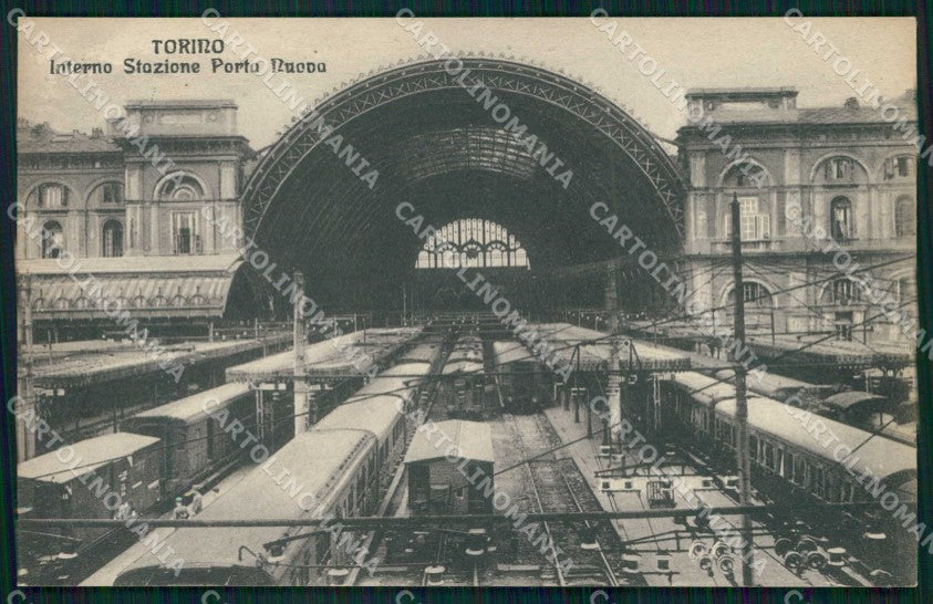 Torino Città Interno Stazione Porta Nuova Treno cartolina MX0157 – fronte